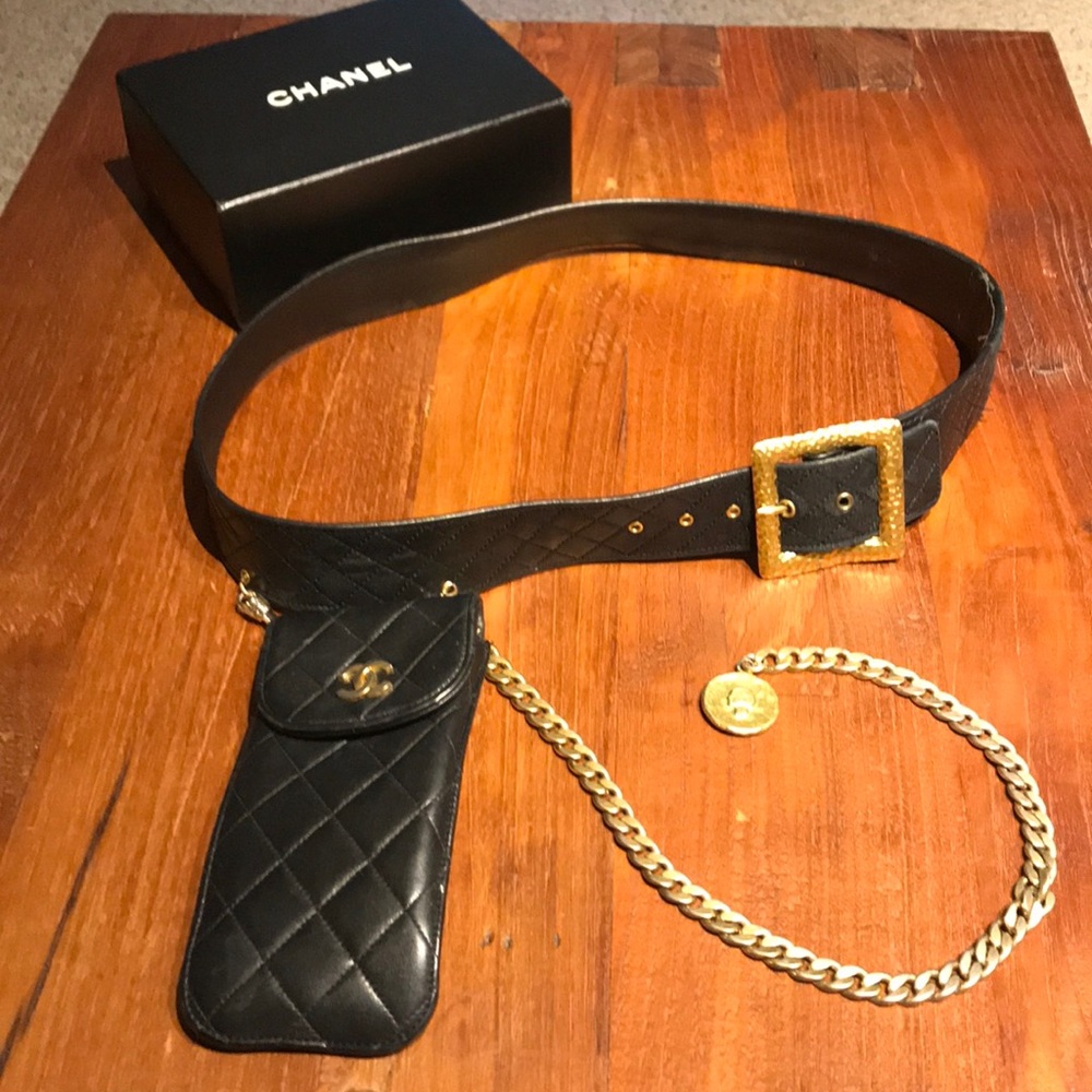 Chanel Belt and phone pouch